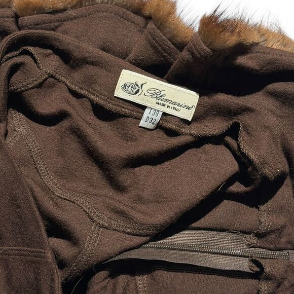 Fur trim ruffled skirt - Picture 3 of 5